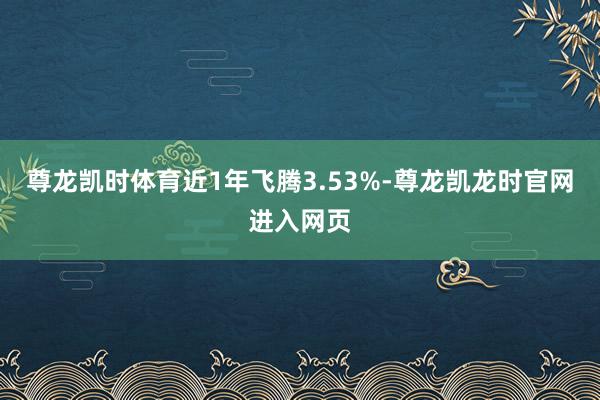 尊龙凯时体育近1年飞腾3.53%-尊龙凯龙时官网进入网页